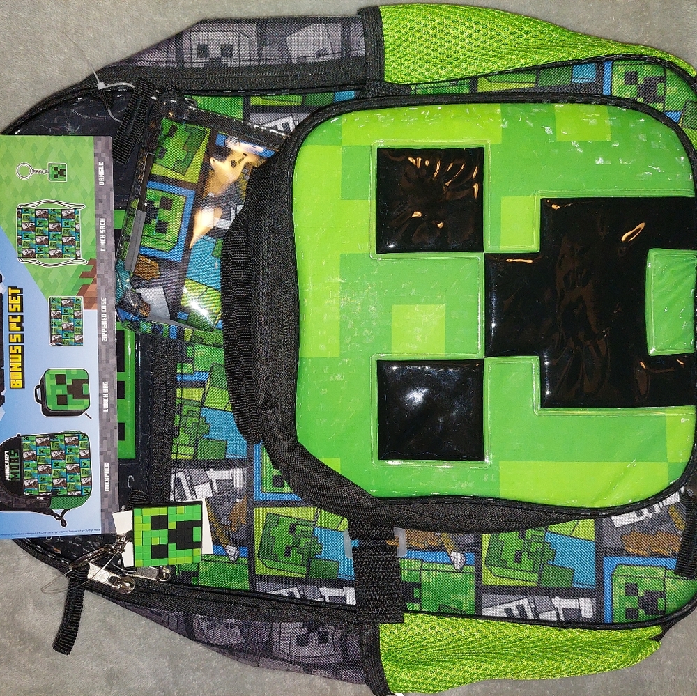 Minecraft Creeper Backpack - Picture 11 of 12